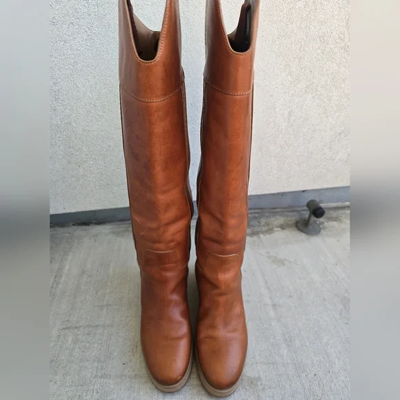 Jimmy Choo Tan Over the Knee Boots Minimalist Design - Picture 10 of 15